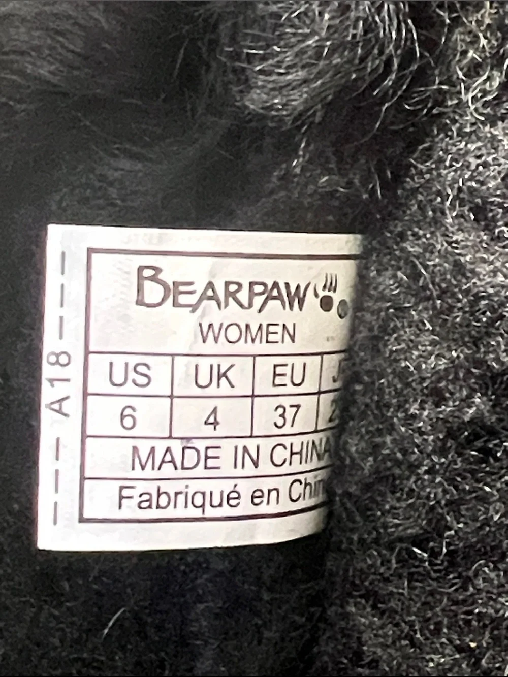 BEARPAW Lori Black Suede Sheepskin Button Boots Women’s Size 6